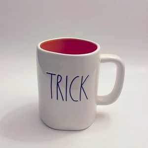 Rae Dunn Double Sided Trick & Treat Ceramic Mug
